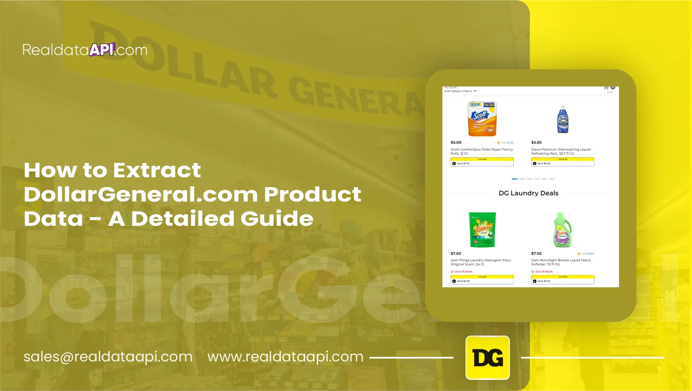 How- to- Extract- DollarGeneral.com- Product Data - A Detailed -Guide